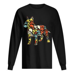 Top BULL TERRIER Skeleton Skull Vintage Retro shirt