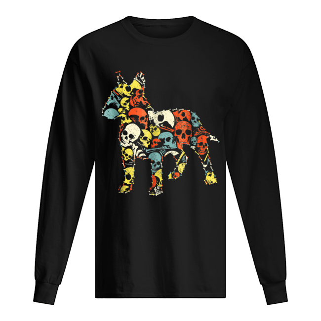 Top BULL TERRIER Skeleton Skull Vintage Retro shirt Top BULL TERRIER Skeleton Skull Vintage Retro shirt