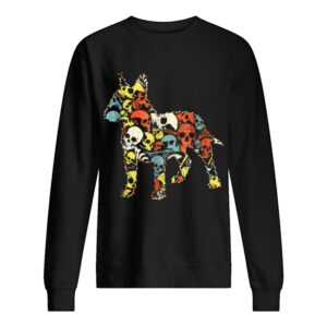 Top BULL TERRIER Skeleton Skull Vintage Retro shirt