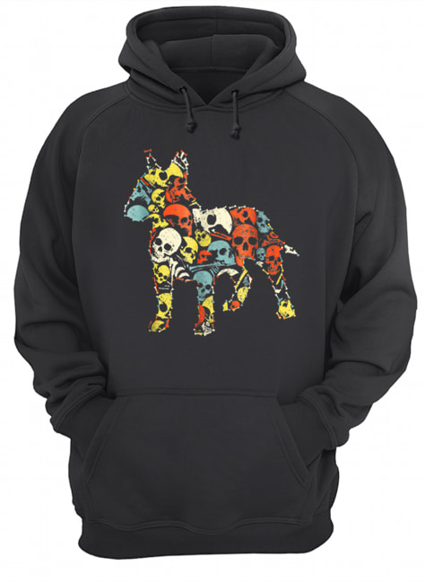 Top BULL TERRIER Skeleton Skull Vintage Retro shirt Top BULL TERRIER Skeleton Skull Vintage Retro shirt