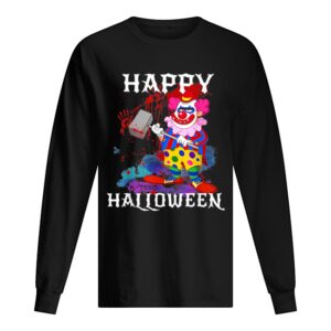 Top Psycho Killer Clown Happy Halloween Party Tee shirt