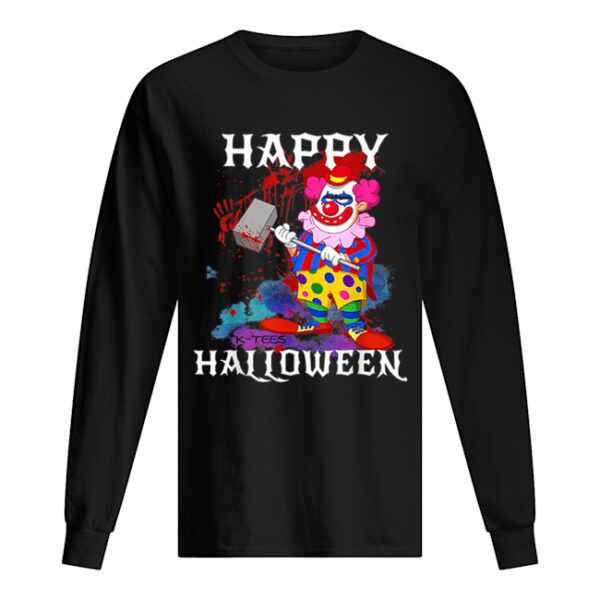 Top Psycho Killer Clown Happy Halloween Party Tee shirt