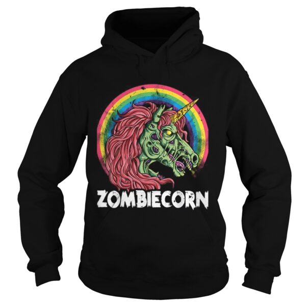 Top Zombiecorn Zombie Unicorn Halloween Women Rainbow shirt