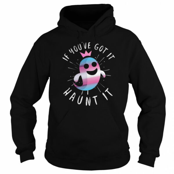 Transgender Ghost Funny Halloween Pun Trans Pride Quote shirt