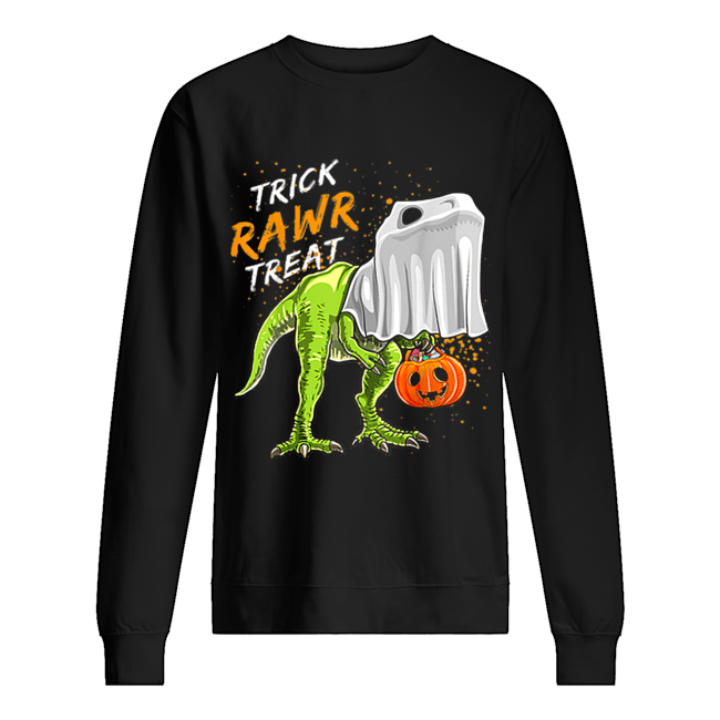 Trick Rawr Treat Halloween T Rex Dinosaur Ghost Boys shirt Trick Rawr Treat Halloween T Rex Dinosaur Ghost Boys shirt