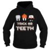 Trick or teeth pumpkin witch halloween shirt
