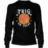 Trig or Treat Ghost Moon Maths Halloween shirt
