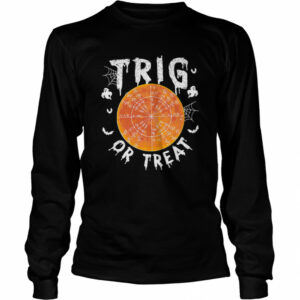 Trig or Treat Ghost Moon Maths Halloween shirt