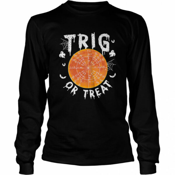 Trig or Treat Ghost Moon Maths Halloween shirt