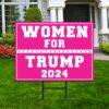 Trump 2024 Yard Sign – Coroplast American Flag Donald Trump For President 2024