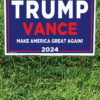 Trump Vance Blue Yard Sign