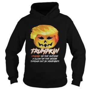 Trumpkin Halloween Orange on the outside Hollow on Inside shirt