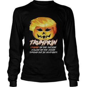 Trumpkin Halloween Orange on the outside Hollow on Inside shirt