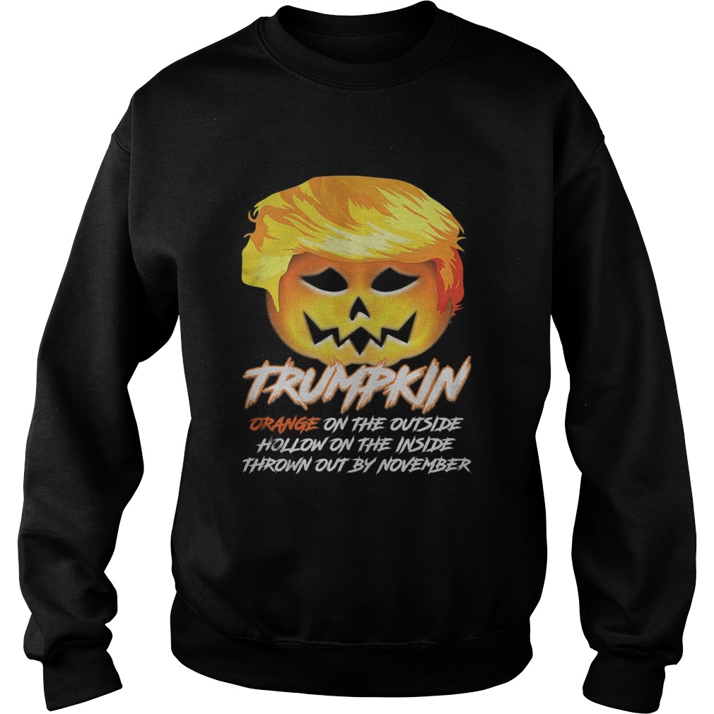 Trumpkin Halloween Orange on the outside Hollow on Inside shirt Trumpkin Halloween Orange on the outside Hollow on Inside shirt