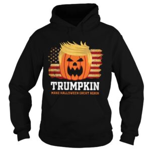 Trumpkin Make Halloween Great Again American Flag shirt