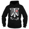 Twins Pregnancy Announcement Skeleton Xray Funny Halloween shirt