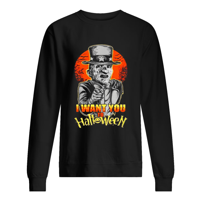 Uncle Sam Freddy Krueger I want you to Halloween shirt Uncle Sam Freddy Krueger I want you to Halloween shirt