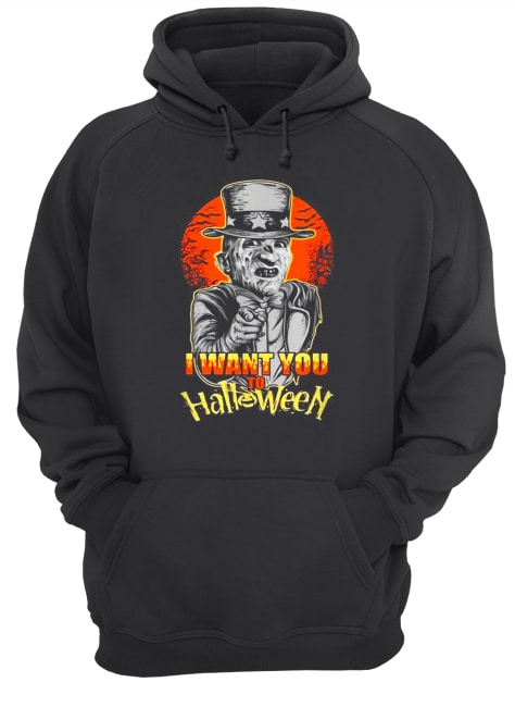Uncle Sam Freddy Krueger I want you to Halloween shirt Uncle Sam Freddy Krueger I want you to Halloween shirt