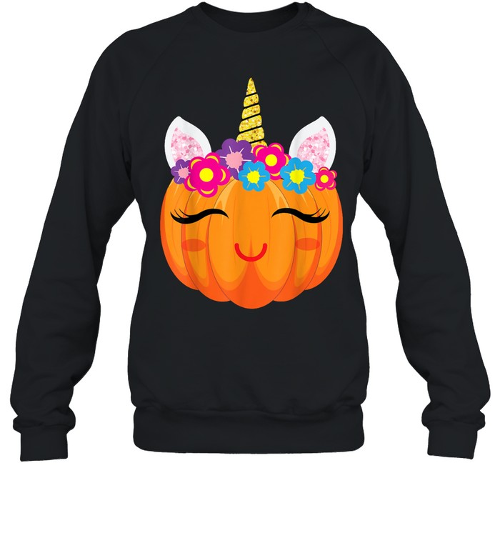 Unicorn Girls Halloween Pumpkin Patch Costume Women shirt Unicorn Girls Halloween Pumpkin Patch Costume Women shirt