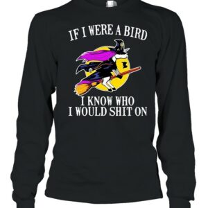 Unicorn If I Were A Bird I Know Who I Would Shit On Halloween T-shirt