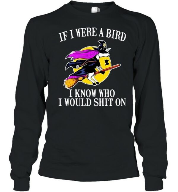 Unicorn If I Were A Bird I Know Who I Would Shit On Halloween T-shirt