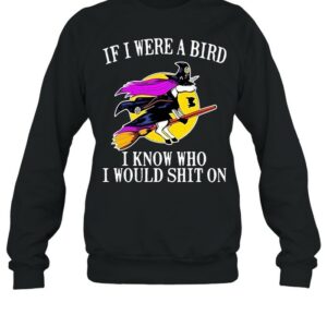 Unicorn If I Were A Bird I Know Who I Would Shit On Halloween T-shirt