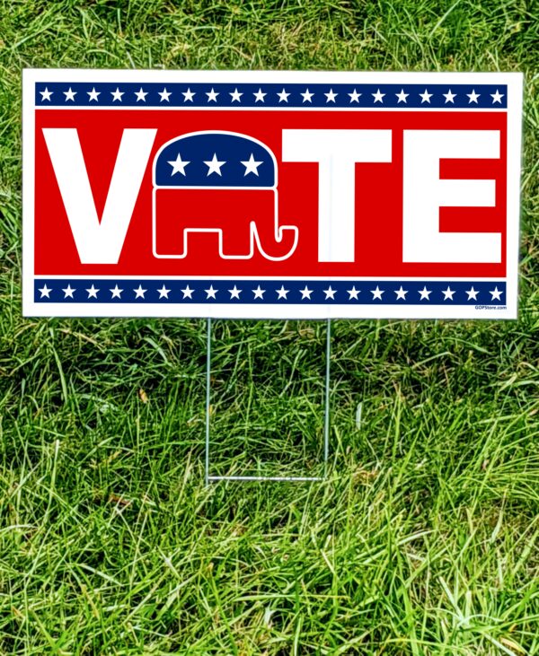 VOTE GOP Yard Sign