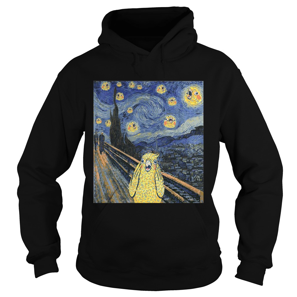 Van Gogh parrot night shirt Van Gogh parrot night shirt