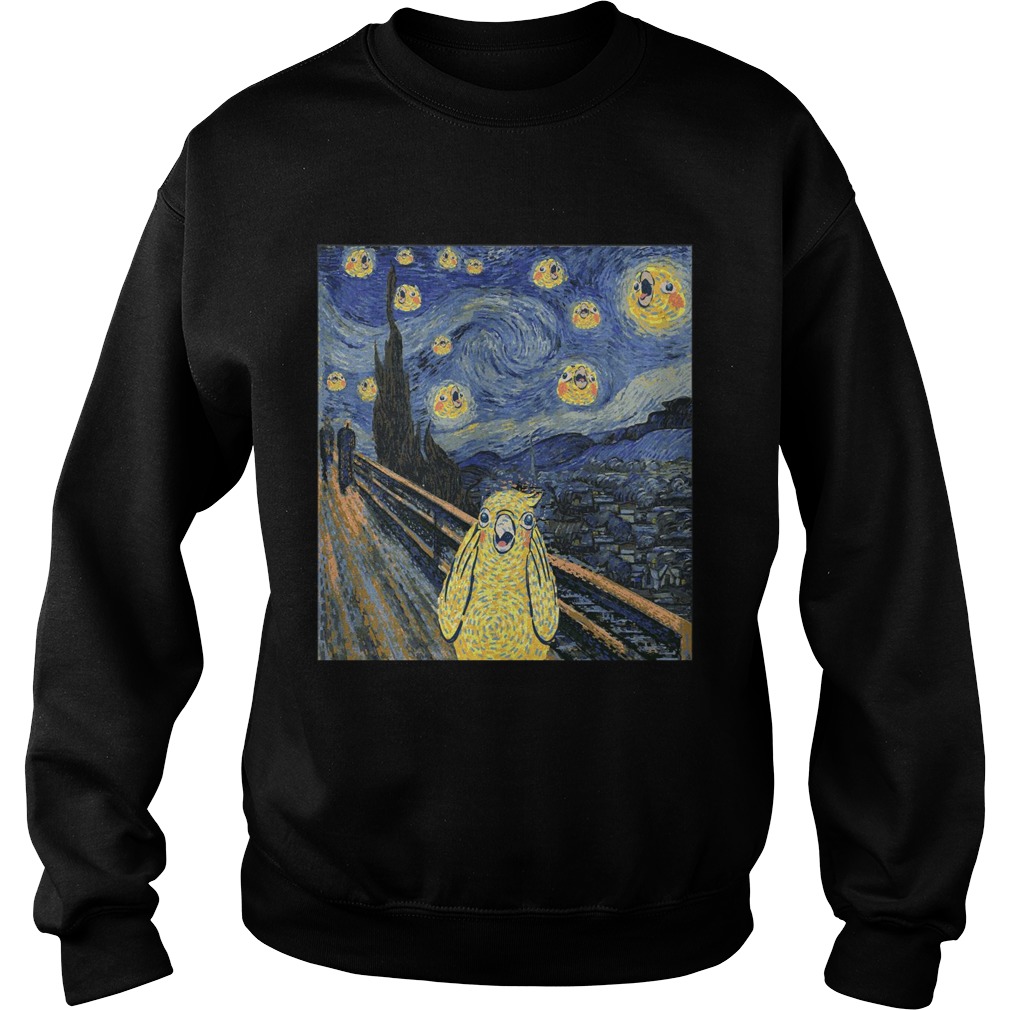 Van Gogh parrot night shirt Van Gogh parrot night shirt