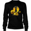 Vintage Halloween Scary Black Cat Witch Hat Moon Witchy shirt