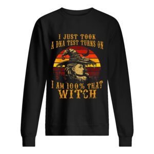 Vintage I Just Took A DNA Test 100 That Witch Halloween shirt