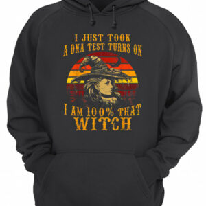 Vintage I Just Took A DNA Test 100 That Witch Halloween shirt 3