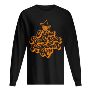 Vintage Retro Ephemera Style I Just Really Like Halloween Ok shirt