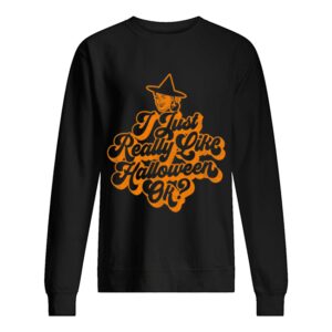 Vintage Retro Ephemera Style I Just Really Like Halloween Ok shirt