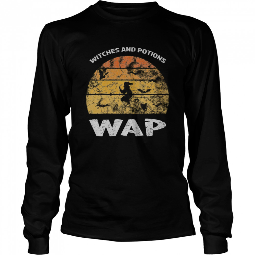 WAP Witches And Potions Retro Sunset Funny WAP wordplay shirt WAP Witches And Potions Retro Sunset Funny WAP wordplay shirt