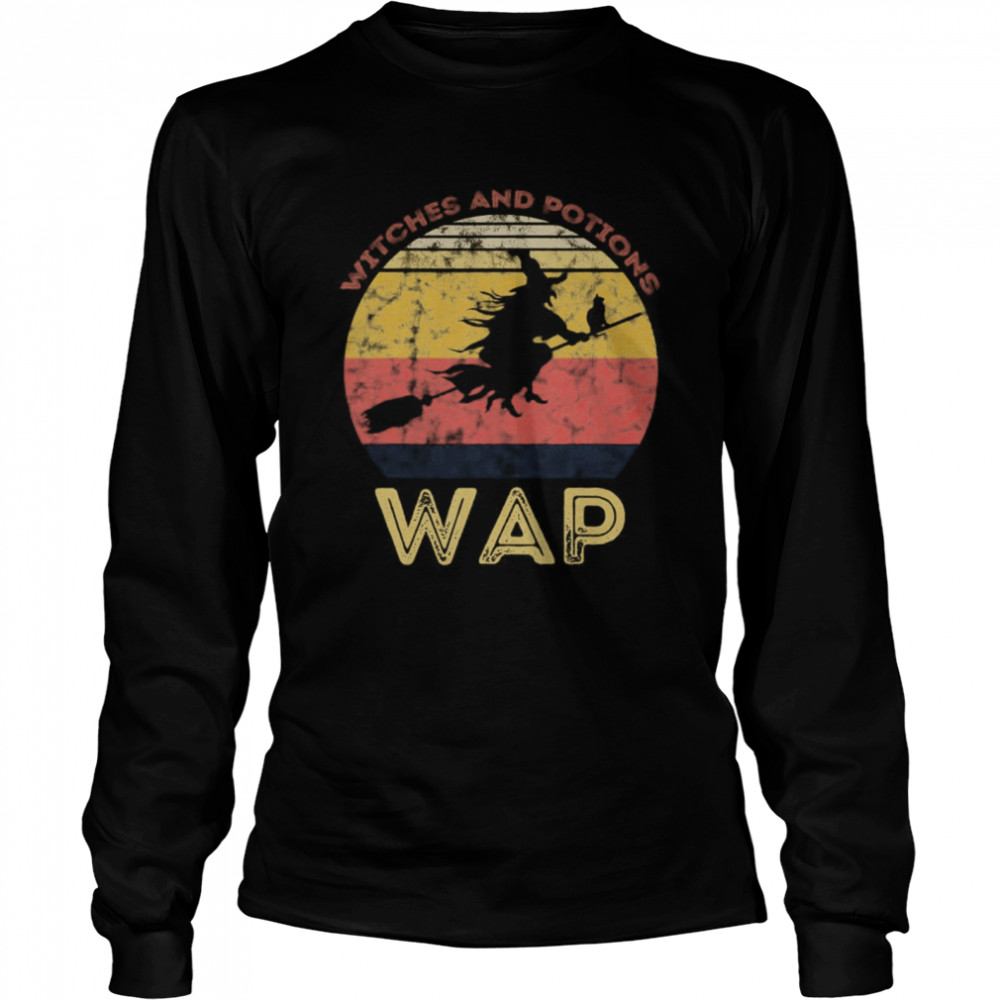 WAP Witches And Potions Retro Sunset Vintage Witch shirt WAP Witches And Potions Retro Sunset Vintage Witch shirt