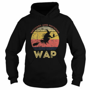 WAP Witches And Potions Retro Sunset Vintage Witch shirt 3