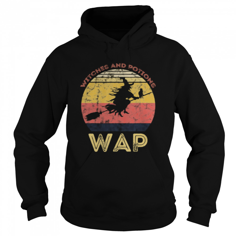WAP Witches And Potions Retro Sunset Vintage Witch shirt WAP Witches And Potions Retro Sunset Vintage Witch shirt