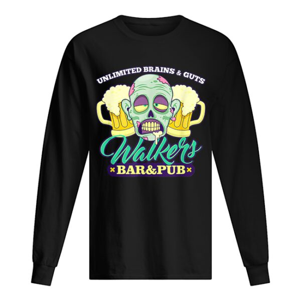 Walkers Bar And Pub Funny Zombie Halloween shirt