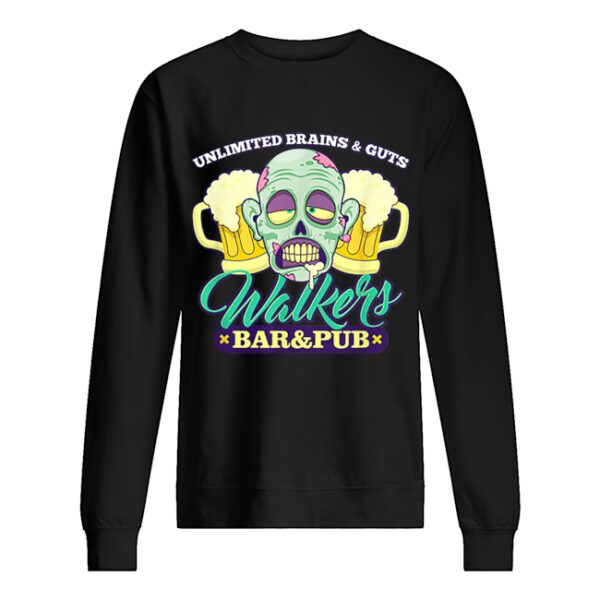 Walkers Bar And Pub Funny Zombie Halloween shirt