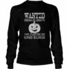 Wanted Halloween Jack O’Lantern Pumpkin Western Poster shirt