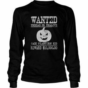 Wanted Halloween Jack O’Lantern Pumpkin Western Poster shirt