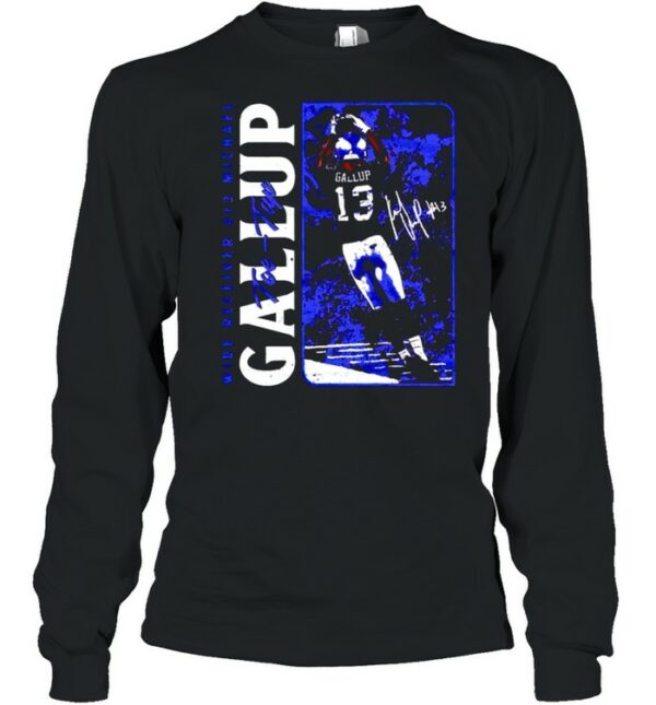 Wide receiver #13 Michael Gallup toe-tap shirt