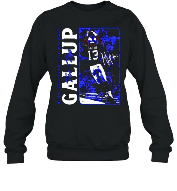 Wide receiver #13 Michael Gallup toe-tap shirt
