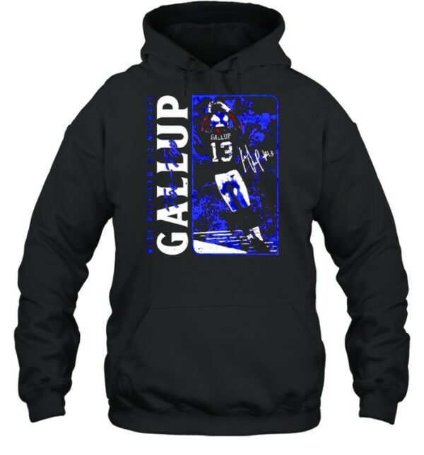 Wide receiver #13 Michael Gallup toe-tap shirt