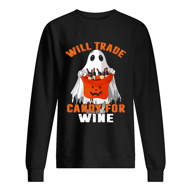 Will Trade Candy For Wine Funny Wine Lover T-Shirt Will Trade Candy For Wine Funny Wine Lover T-Shirt