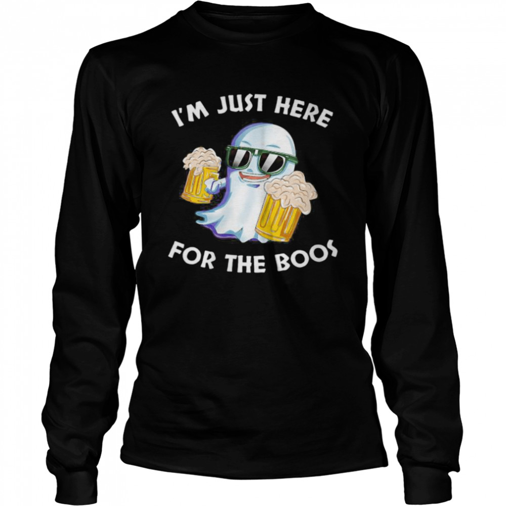 Wine Beer Ghost Halloween I’m Just Here For The Boos shirt Wine Beer Ghost Halloween I’m Just Here For The Boos shirt