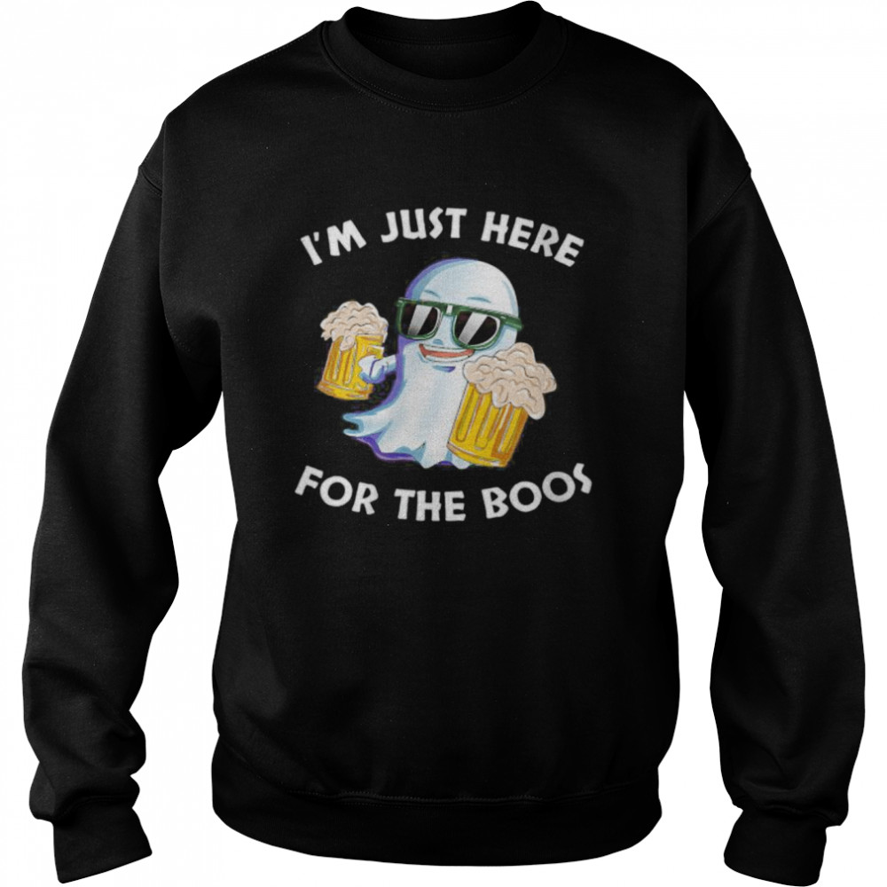 Wine Beer Ghost Halloween I’m Just Here For The Boos shirt Wine Beer Ghost Halloween I’m Just Here For The Boos shirt