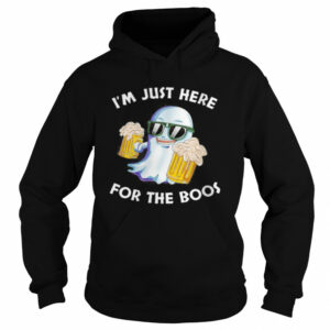 Wine Beer Ghost Halloween I'm Just Here For The Boos shirt 3