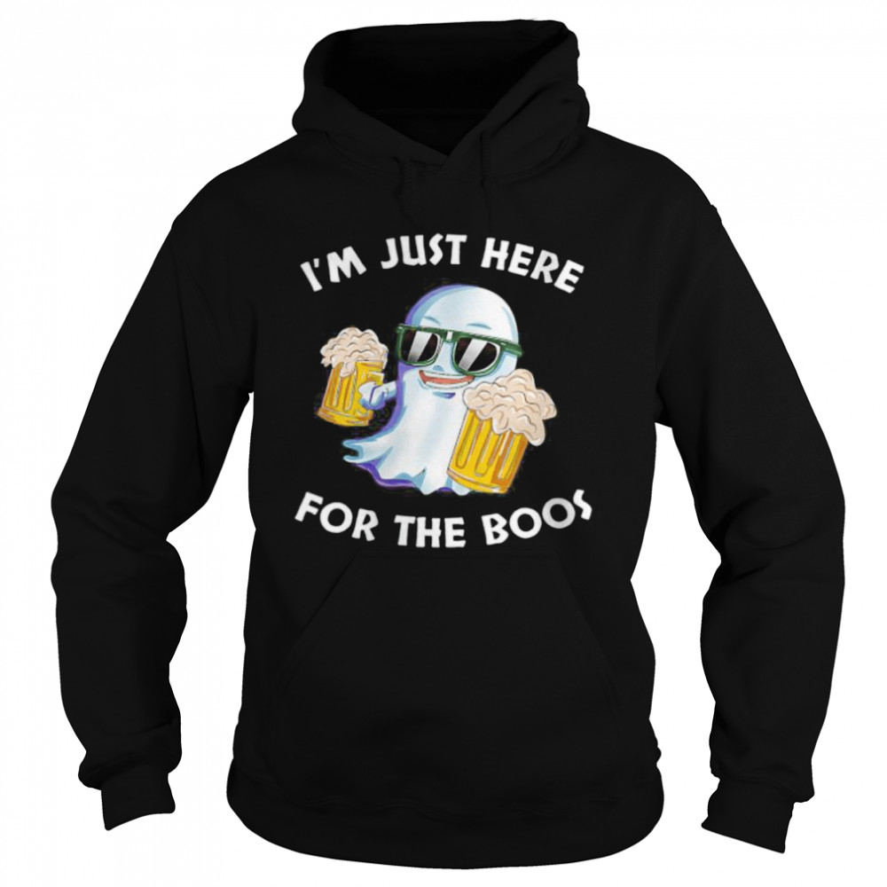 Wine Beer Ghost Halloween I’m Just Here For The Boos shirt Wine Beer Ghost Halloween I’m Just Here For The Boos shirt